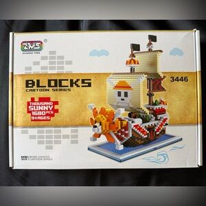 New Building Blocks Cartoon Series - Thousand Sunny Ship